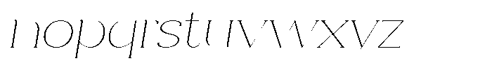 Clavisy Thin Italic Font LOWERCASE
