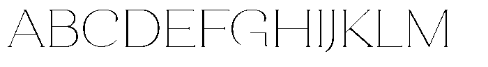 Clavisy Thin Font UPPERCASE