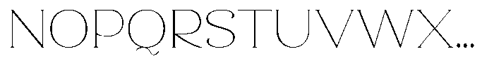 Clavisy Thin Font UPPERCASE