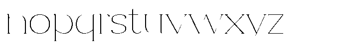 Clavisy Thin Font LOWERCASE
