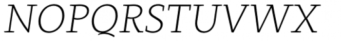 Clavo ExtraLight Italic Font UPPERCASE
