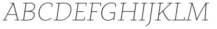 Clavo Thin Italic Font UPPERCASE