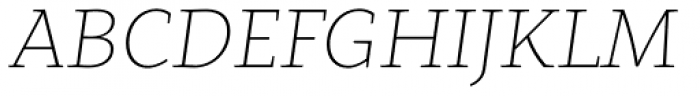 Clavo UltraLight Italic Font UPPERCASE