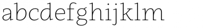 Clavo UltraLight Font LOWERCASE