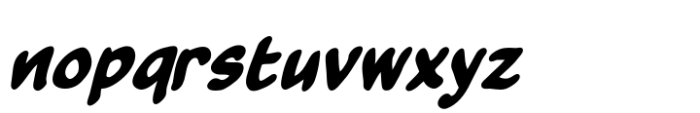 Clean Cut Kid Bold Italic Font LOWERCASE