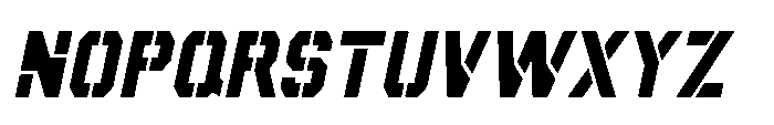 Clean Streets JNL Oblique Font UPPERCASE