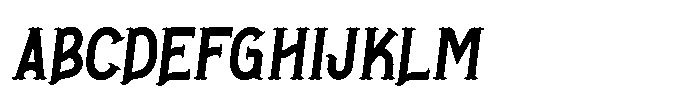 Clear Gulch Oblique Font UPPERCASE