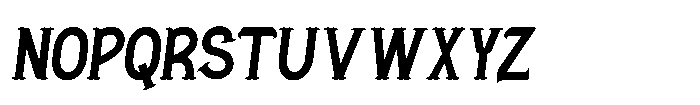 Clear Gulch Oblique Font UPPERCASE