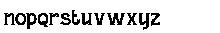 Clear Gulch Regular Font LOWERCASE