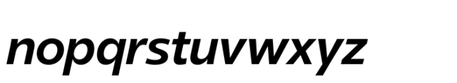 Clear Pro Cyrillic Semi Bold Italic Font LOWERCASE