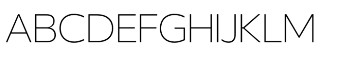 Clear Pro Korean Extra Thin Font UPPERCASE