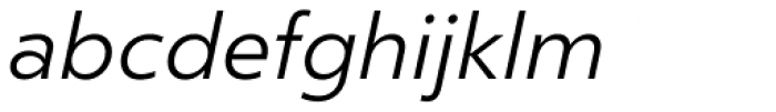 Clear Sans Light Italic Font LOWERCASE