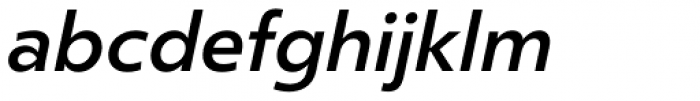 Clear Sans SemiBold Italic Font LOWERCASE