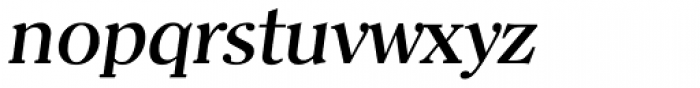 Clearface Serial Medium Italic Font LOWERCASE