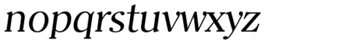 Clearface TS Italic Font LOWERCASE