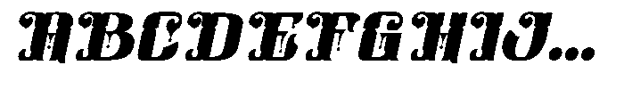 Cleffordy Italic Font UPPERCASE