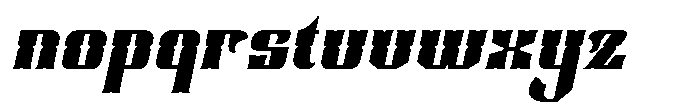 Cleffordy Italic Font LOWERCASE