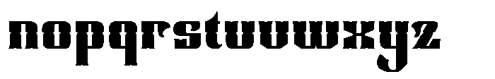 Cleffordy Regular Font LOWERCASE