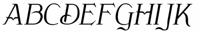 Clementhorpe Italic Font UPPERCASE