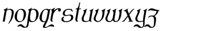 Clementhorpe Italic Font LOWERCASE