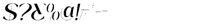 Clemora Italic Font OTHER CHARS