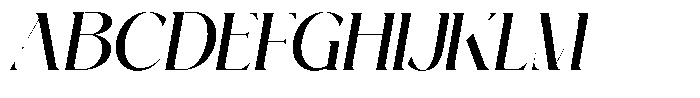 Clemora Italic Font UPPERCASE