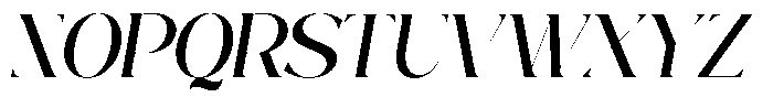 Clemora Italic Font UPPERCASE