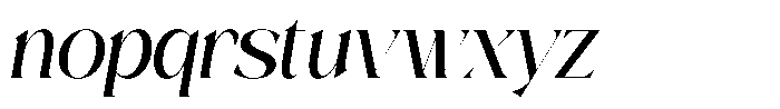Clemora Italic Font LOWERCASE