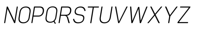 Cleor Light Italic Font UPPERCASE