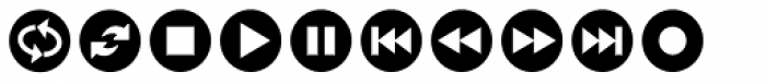 ClickBits Icon Bullets Font UPPERCASE