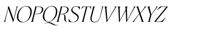 Climora Duo Thin Oblique Font UPPERCASE