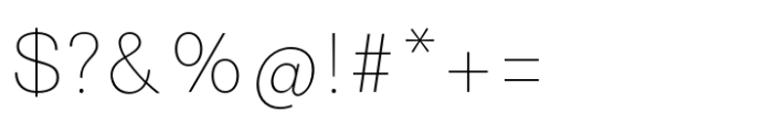 Clinto Thin Font OTHER CHARS
