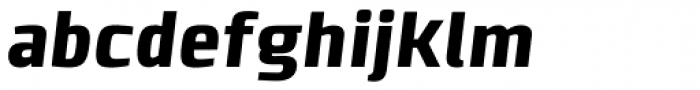 Clio Black Oblique Font LOWERCASE