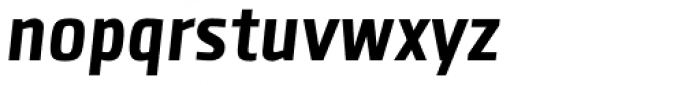 Clio Condensed Heavy Oblique Font LOWERCASE