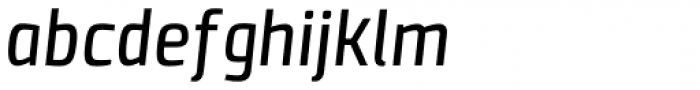 Clio Condensed Medium Italic Font LOWERCASE