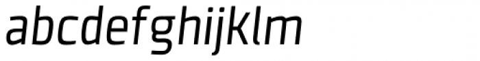 Clio Condensed Oblique Font LOWERCASE