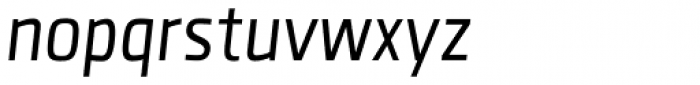 Clio Condensed Oblique Font LOWERCASE