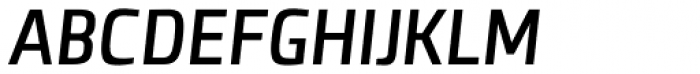 Clio Condensed SemiBold Italic Font UPPERCASE