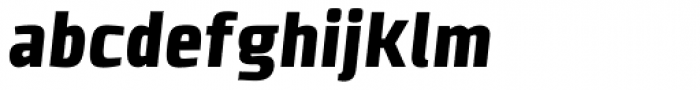Clio Condensed UltraBlack Oblique Font LOWERCASE
