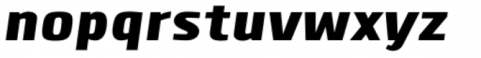 Clio XS UltraBlack Italic Font LOWERCASE