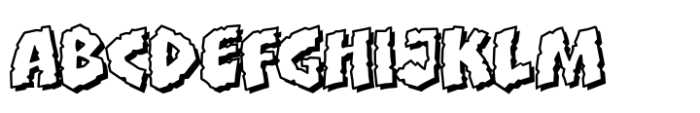 Clobberin Time Crunchy Open Font UPPERCASE