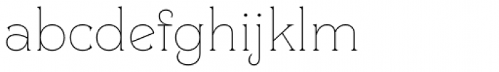 Clockmaker Thin Font LOWERCASE