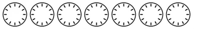 Clocktime Day Font OTHER CHARS