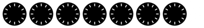 Clocktime Night Font OTHER CHARS