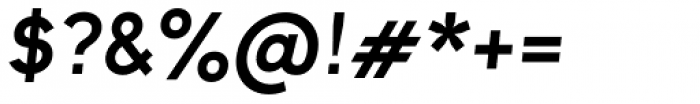 Clockwise Semi Bold Italic Font OTHER CHARS