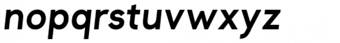 Clockwise Semi Bold Italic Font LOWERCASE