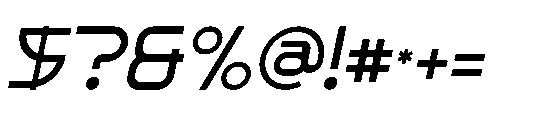 Cloera Italic Font OTHER CHARS