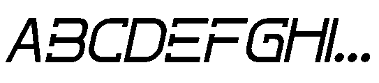 Cloera Italic Font UPPERCASE