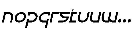 Cloera Italic Font LOWERCASE