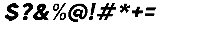 Clofie Black Italic Font OTHER CHARS